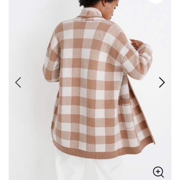 Madewell Minetta Sweater Coat in Buffalo Check - Picture 8 of 8
